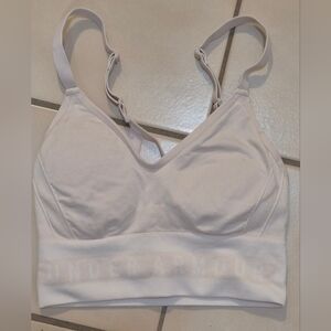 Under Armour Low-Impact Longline Sports Bra Light Pink XS